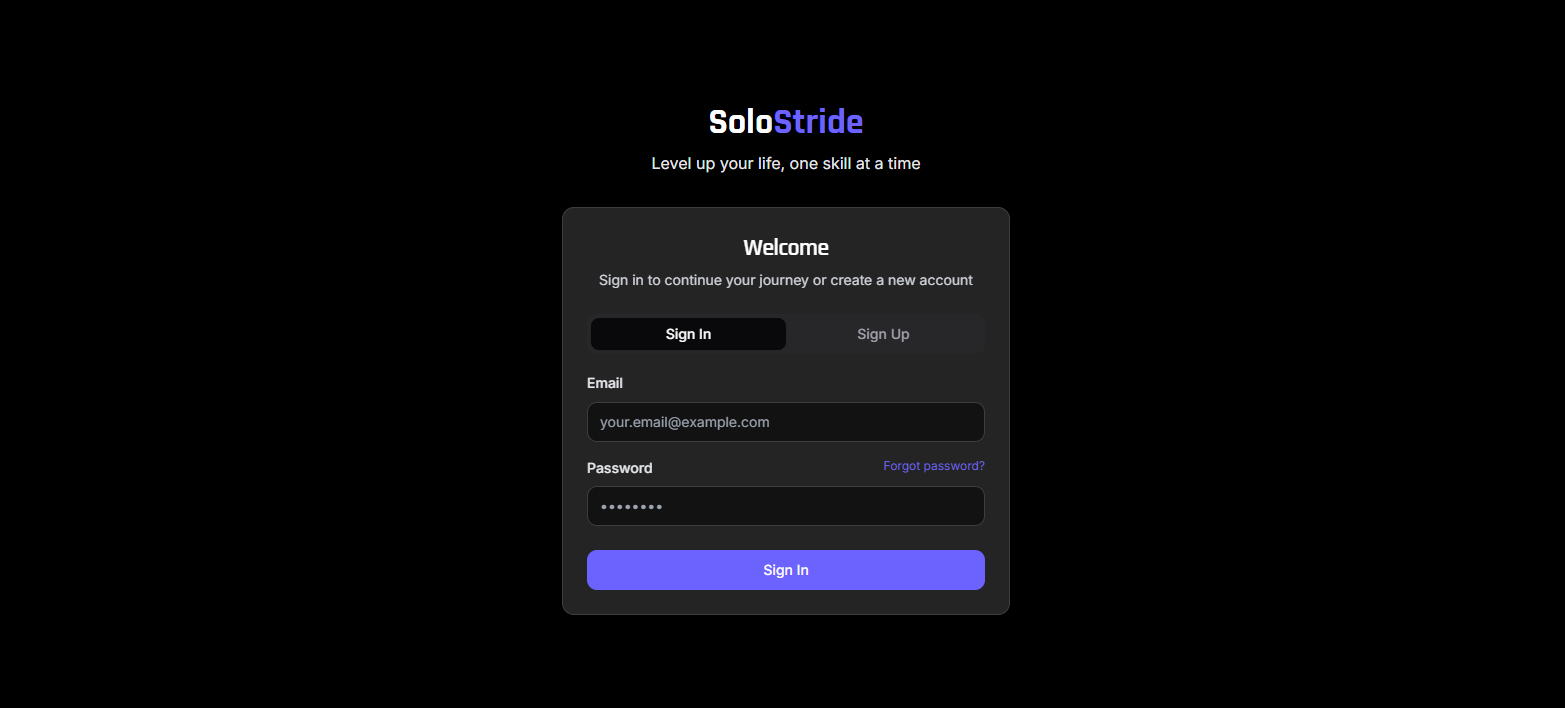 SoloStride analytics